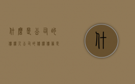 什么是公司的债权人（公司的债权债务是什么意思?）