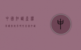 中国知识产权保护措施有哪些？（我国知识产权保护范围）