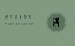 购买汽车惩罚性赔偿的意义是什么？（惩罚性赔偿的规定）