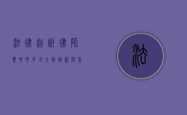 法律起诉律师费要花多少？全面解析与影响因素