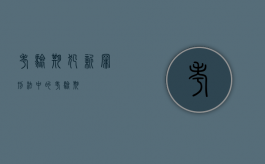 考验期犯新罪（刑法中的考验期）