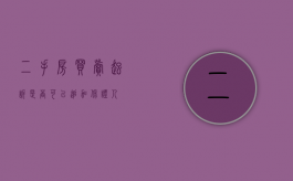 二手房买卖起诉是否可以追加保证人