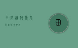田莹请教律师，真相究竟如何？