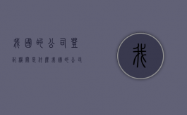 我国的公司登记机关是什么？（我国的公司登记机关是什么）