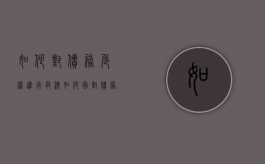 如何对债务危机进行救济（如何面对债务）