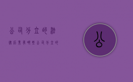 公司分立的法律后果有哪些（公司分立的作用）