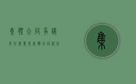 集体合同争议是什么意思（集体合同纠纷的概念）