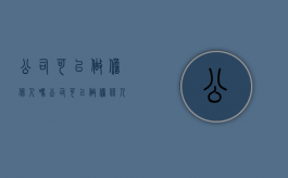 公司可以做担保人吗（公司可以做担保人吗要交税吗）