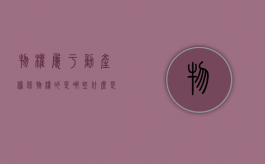 物权属于动产担保物权的是哪些（什么是物权担保）