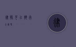 律师可以执行公务吗？