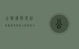 公职律师是社会兼职吗？解析公职律师的职责与定位