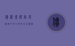 债权凭证制度实施中存在哪些不足（债权凭证制度实施中存在哪些不足的问题）