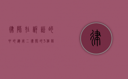 律师在诉讼的中的运用（二）（律师的3个阶段）