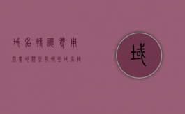 域名转让费用开票的类型有哪些？（域名转让价格怎么确定）