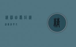 精神自虐症（精神虐杀英文）
