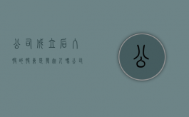 公司成立后入股的股东是发起人吗（公司入股成立公司）