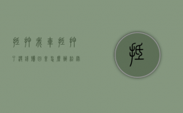 抵押（我车抵押了没钱赎回来怎么办 给绿本压可以先开走吗）