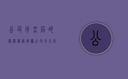 公司分立后的债权债务承担（公司分立后的债权如何分配）
