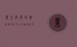 业主共有的经营性房产可以外租吗（居民区内业主共有的经营性房产）