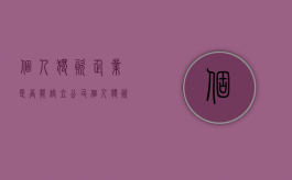 个人独资企业是否能设立公司（个人独资企业可以设立有限公司吗）
