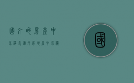 国外的房产中介模式（国外房地产中介模式）