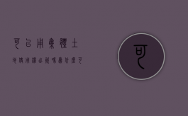 可以用集体土地使用权出资吗为什么（可以用集体土地使用权出资吗合法吗）