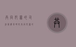 共同犯罪的司法解释有哪些（共同犯罪的条款）