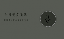 公司资产重组流程是什么（公司资产重组流程怎么写）