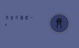 齐会民伪证一案