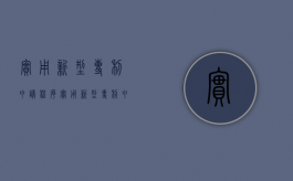 实用新型专利申请程序（实用新型专利申请程序）