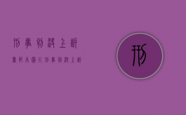 刑事判决上诉书范本图片（刑事判决上诉书范本最新）