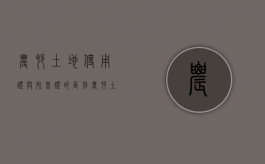 农村土地使用证与宅基证的区别（农村土地使用证和宅基地证区别）