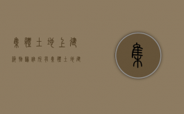 集体土地上建筑物归谁所有（集体土地建房可以转让吗）