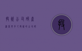 投资公司破产清算要多久（投资的公司破产了了,钱可以回来吗）