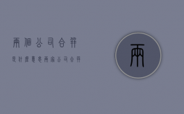 两个公司合并是什么意思（两家公司合并意味着什么）