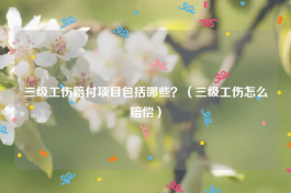 三级工伤赔付项目包括哪些？（三级工伤怎么赔偿）