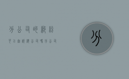 分公司的纠纷可以起诉总公司吗（分公司不能承担法律责任）