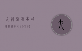 九级医疗事故应赔偿多少钱2022年（九级医疗事故应赔偿多少钱2022标准）