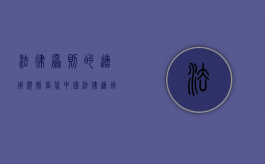 法律原则的适用规则（当代中国法律适用的原则）