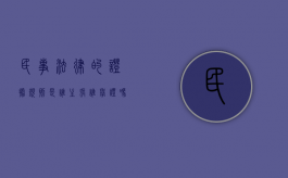 民事法律的证据规则是谁主张,谁举证吗（民法中的证据定义是什么）