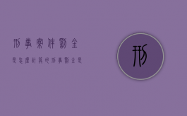 刑事案件罚金是怎么计算的?（刑事罚金是不是最轻的处罚）