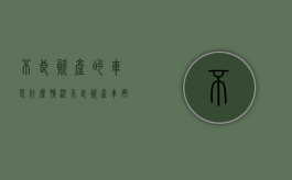 不良资产的车是什么情况（不良资产车辆有保障吗）