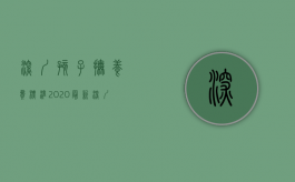 深圳孩子抚养费标准2020最新（深圳孩子抚养费标准2020是多少）