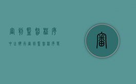 审判监督程序中止执行（审判监督程序若干问题的解释的适用）