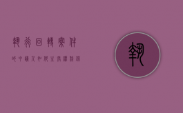 执行回转案件的申请人如何主张权利保护（执行回转申请人范围）
