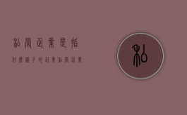 私营企业是指什么样子的企业（私营企业的定义）