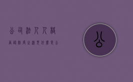 公司法人人格否认制度之浅见（什么是公司法人人格否认制度?）