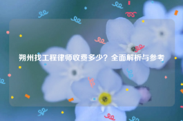 朔州找工程律师收费多少？全面解析与参考