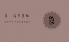 深圳债务律师咨询费多少钱？详细解析与影响因素