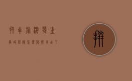 拼车旅游,发生事故保险怎么赔（拼车出了事故拼车人需要负责?）